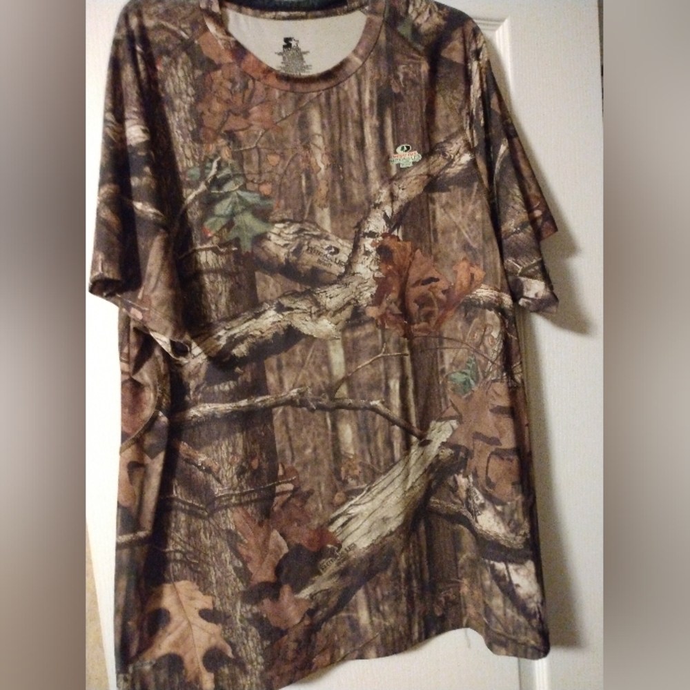 Men's Camo plus size short sleeve shirt